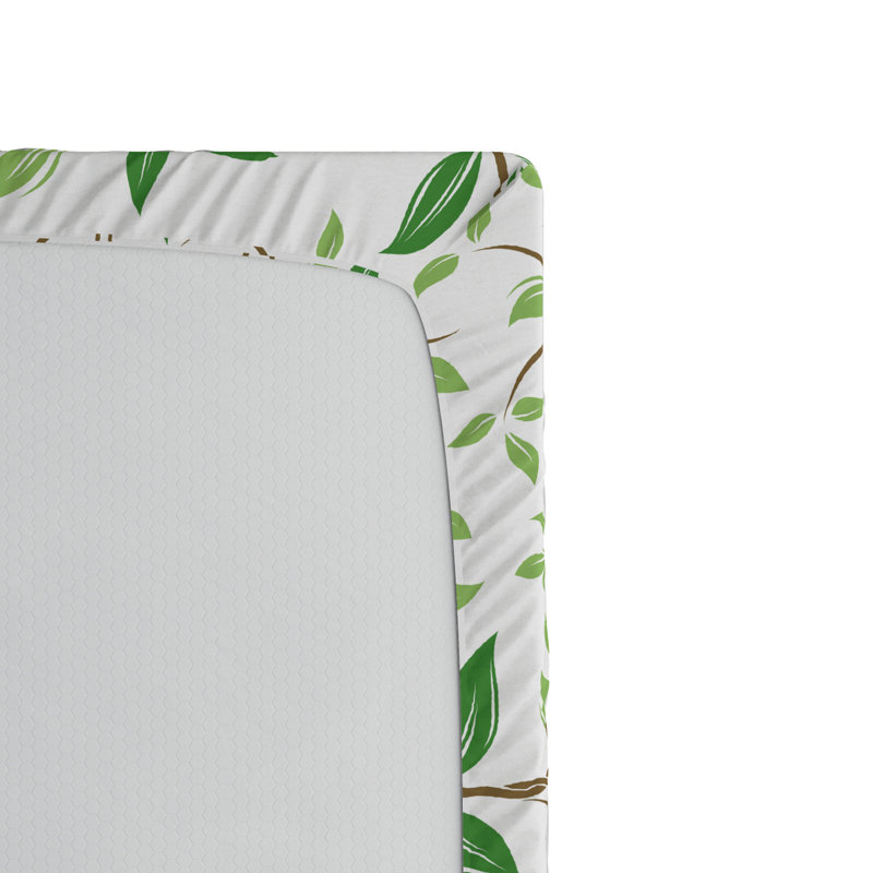 Microfiber Floral Fitted Sheet, Full Fitted Sheet