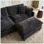 Canapé modulaire 3 places à double couche en chenille-121087561