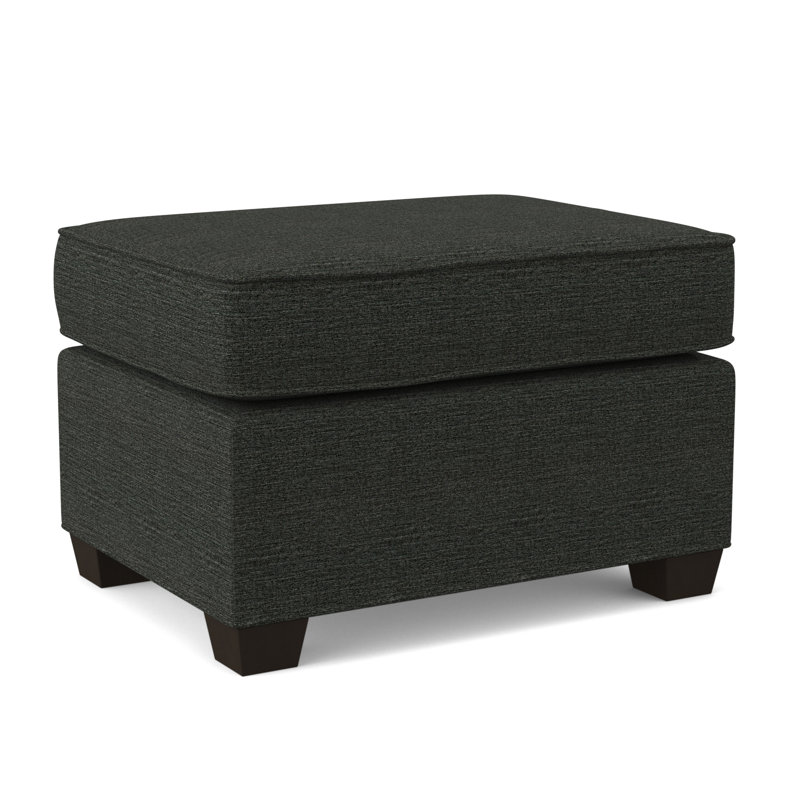 Finn 26" Wide Rectangle Standard Ottoman, Cafelle, Antic Pepper