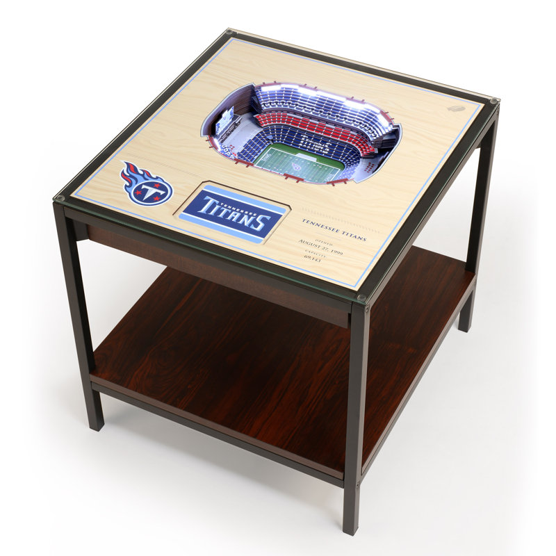 Husik NFL 25-Layer StadiumViews Lighted End Table, Tennessee Titans