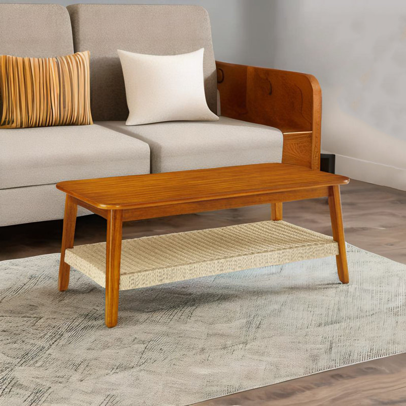 Table basse tissée