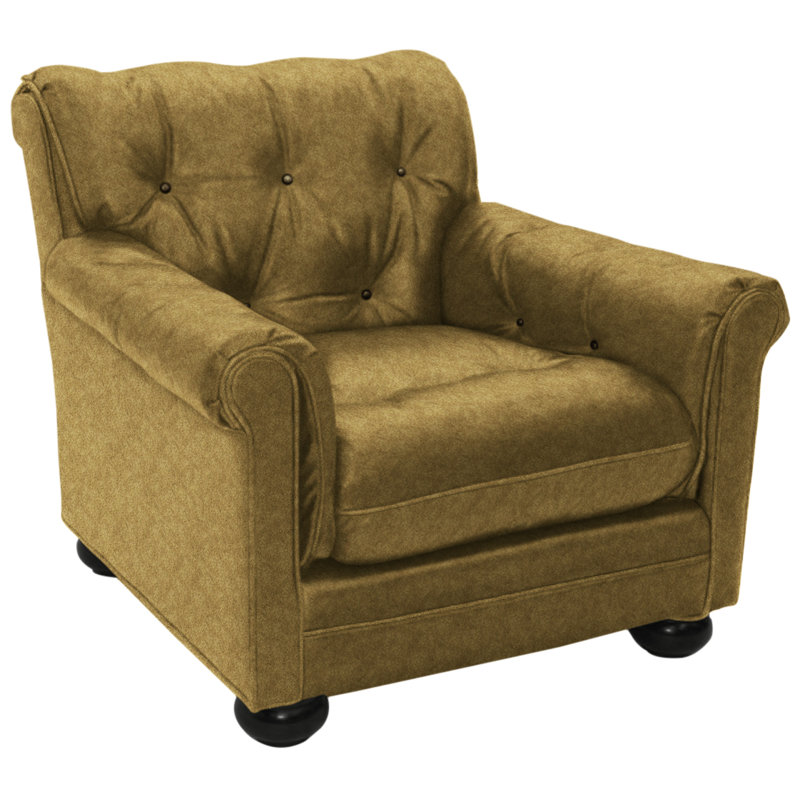 Armchair, Bella Black Performance Velvet, Brushy Bayou
