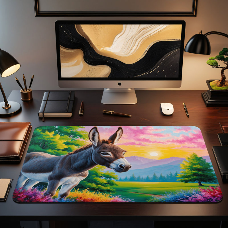 Polyester Desk Pad, 14.4x12.1