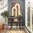 The Novogratz Polyester Geometric Living Room Framed Wall Art with Tan Layered Arches
