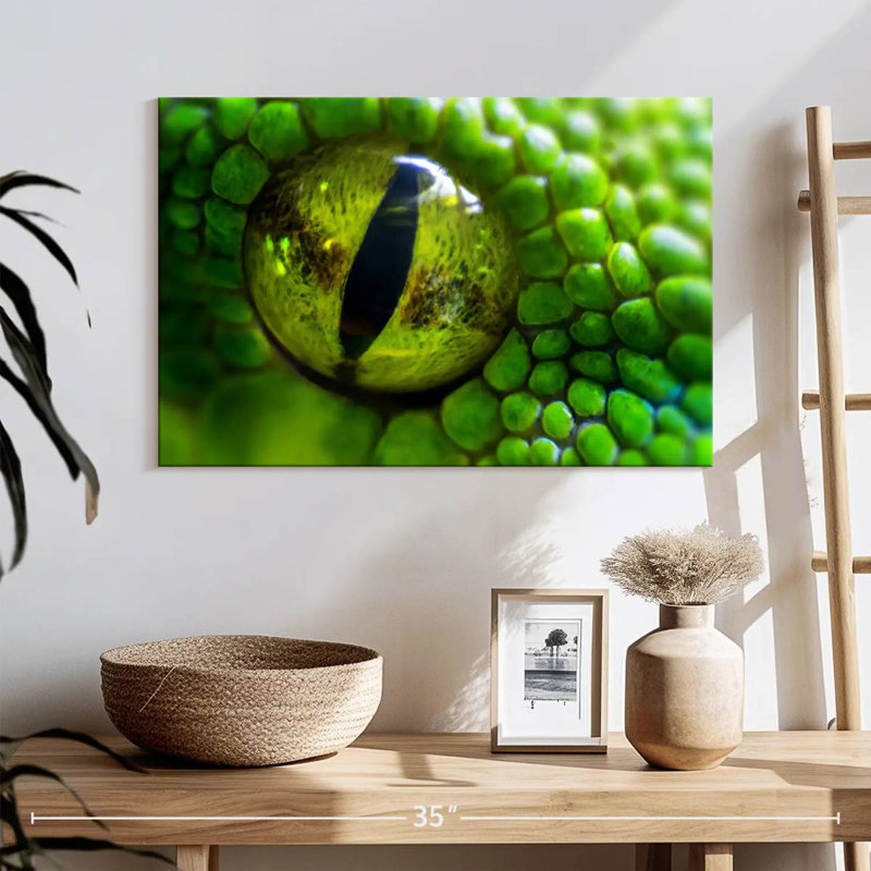 Brampt Green Python Eye, 32" H x 48" W