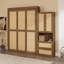 Lit escamotable en bois massif avec tablette de rangement en rotin-1878280204-1878280195