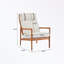 Fauteuil d'appoint moderne avec dossier haut et coussins rembourrés-1456266972