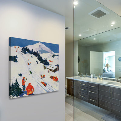 Winter Sports 1 Piece Wrapped Canvas Painting
