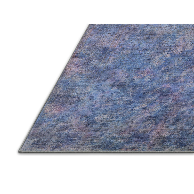 Tapis oriental bleu, Rectangle 7 pi x 10 pi