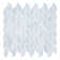 Channing 1-in. x 2.5-in. Elongated Hex Marble Look Polished Natural Stone Wall & Floor Mosaic Tile