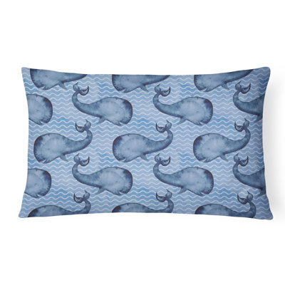  Coussin décoratif intérieur / extérieur Beach Watercolor Whales