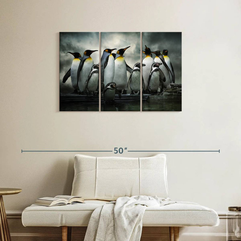 Penguin Huddle, 24" H x 38" W