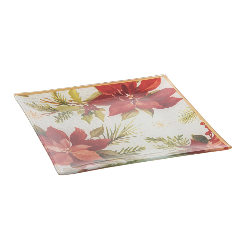 Verre de Noël poinsettia