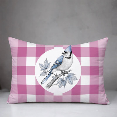 Blue Jay Indoor/Outdoor Reversible Pillow