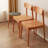 Burlywood Solid back side Chair(Set of 2)