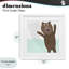 «Whimsical Bear Shadow», reproduction sous verre encadrée, design par Carla Daly-1008680568-1008680567