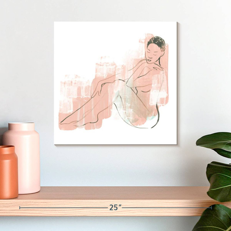 Leisha, bloc de couleurs, figure I, H 16 po x l 16 po