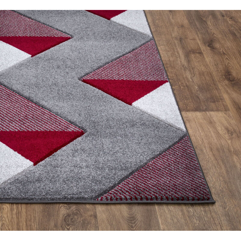 Geometric Area Rug, Rectangle 80 x 150cm