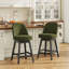 Tabouret de bar pivotant vintage avec pieds en bois massif-1324454773