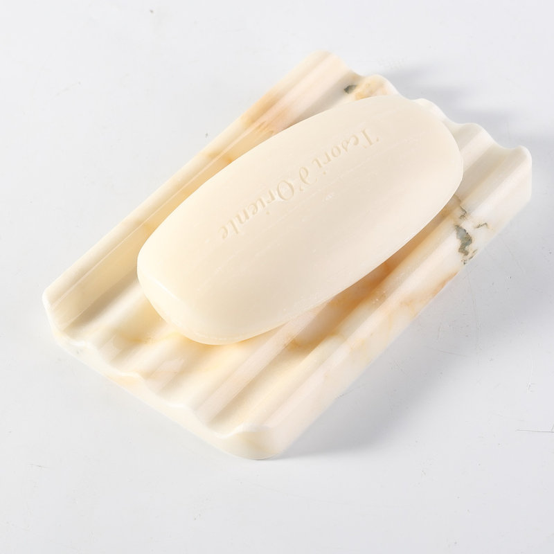 Plateau à savon en marbre naturel, Beige