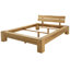 Solid Wood Bed Stockholm Wild Oak-146365136