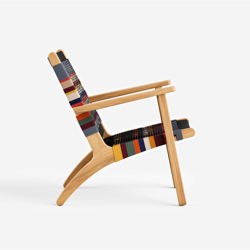 Masaya Armchair, Teak San Geronimo Pattern, Natural