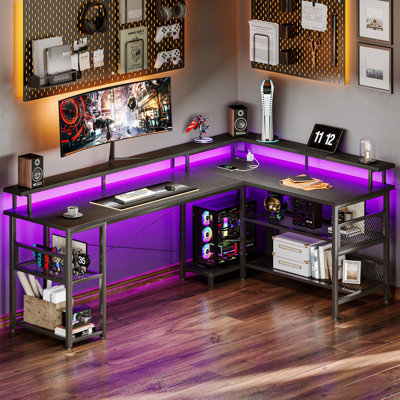 Latarya Reversible L-Shaped Computer Desk