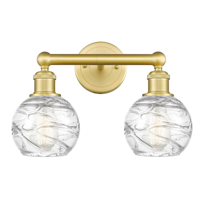 Cambria 2 - Light Dimmable Vanity Light, Satin Gold, Clear