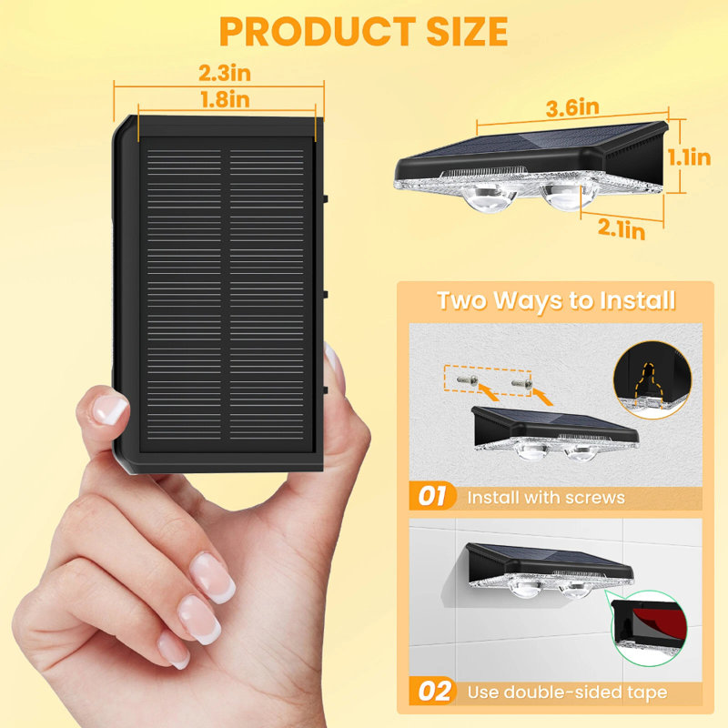 Solar Landscape Lamp - Warm Light Led Lighting For Lawns And Walkways