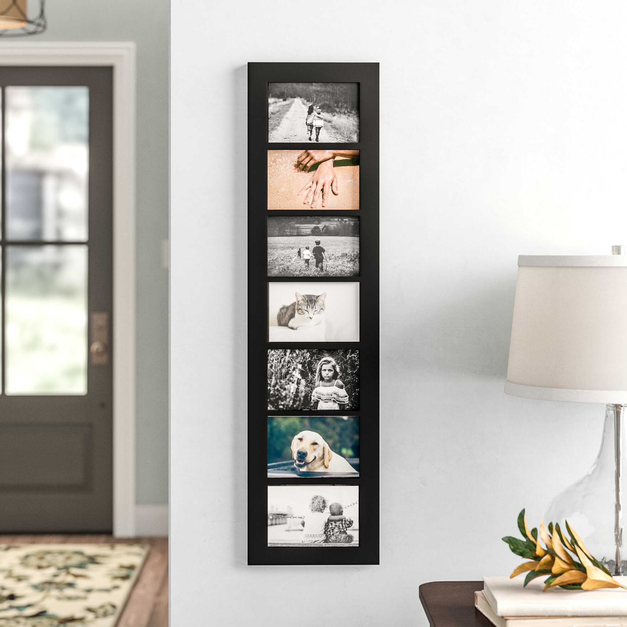 White Picture Frames With 3 4 5 6 7 8 9 10 Opening Collage Mat to Hold 4x6  Photographs for Wedding Sign, Newborn Timeline, Name Frame 