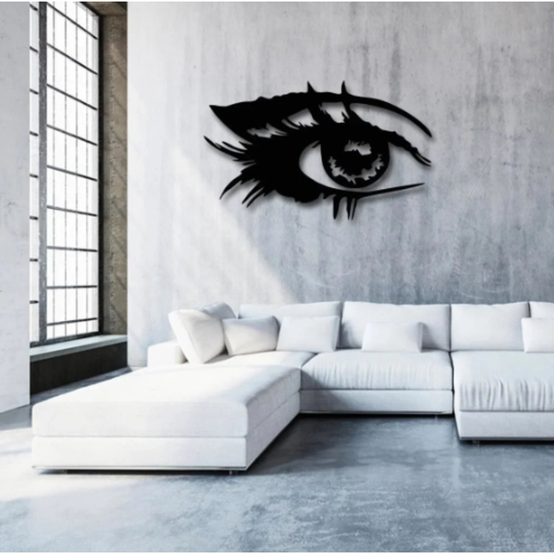 Metall Wanddekoration Eye Art