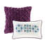Édredon simple, design audacieux, 2 taies décoratives, coussins décoratifs, imprimé chic et rembourré, microfibre douce
