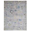 Fracisco Oriental Hand Knotted Wool/Viscose Area Rug in Purple Gray -1065290882