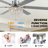 65 Inch Modern Crystal Ceiling Fan with Light and Remote, 6-Speed Quiet DC Motor, Timer for Large Living Room, Bedroom-2083088687