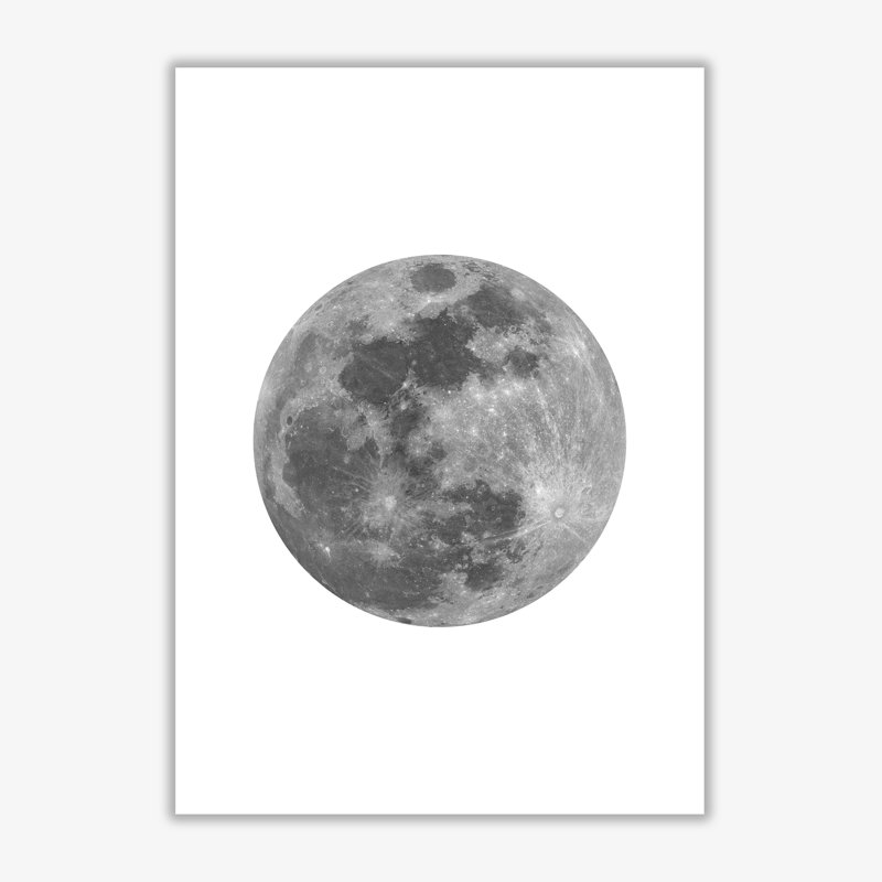 Moon - Print, No Frame, 42 cm H x 30 cm W x 1 cm D