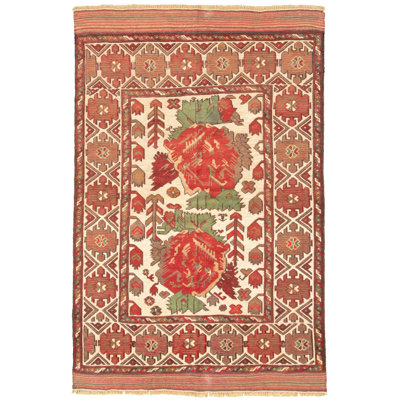 Westbrooke One-of-a-Kind 4'3" X 6'5" 2010s Wool Area Rug in Red