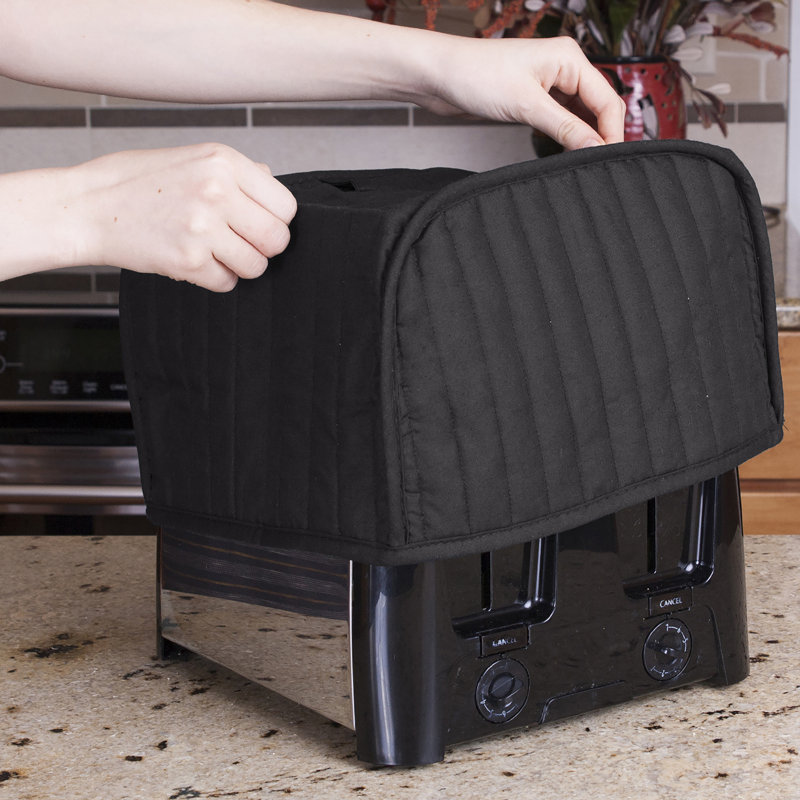Four-Slice Toaster Universal Cover, Black