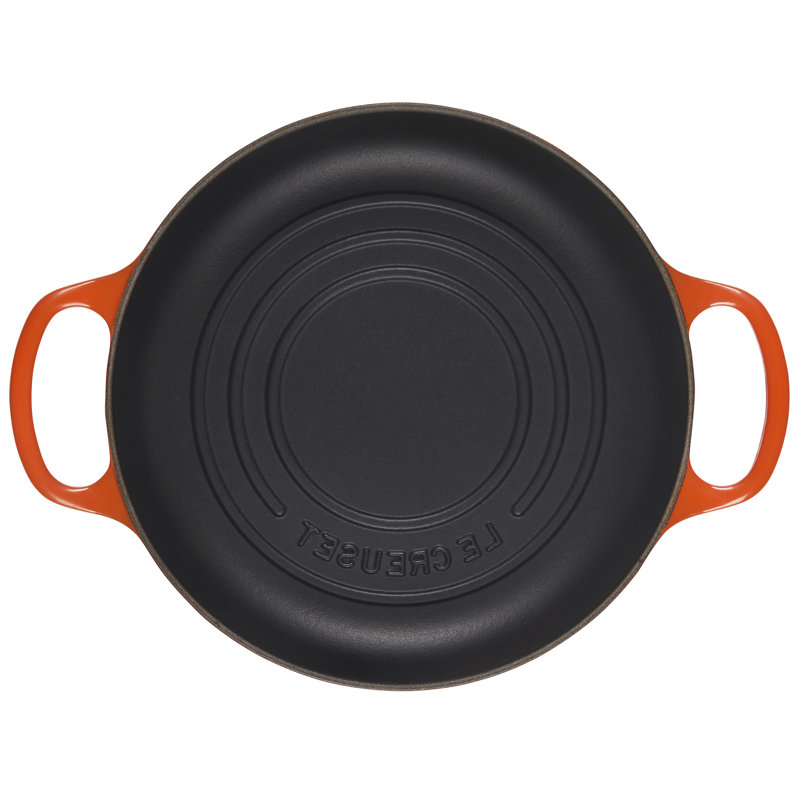 Le Creuset Signature Enameled Cast Iron 1.75 Qt. Bread Oven with Lid, Flame