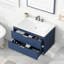 Meuble-lavabo flottant pour salle de bain avec lavabo en résine