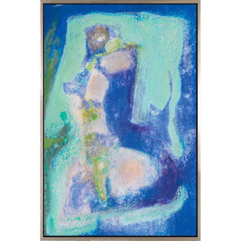 «Figure It Out», peinture sur toile à cadre flottant
