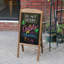Wood Magnetic Free-Standing Chalkboard, 35.4" x 16.7"-56082453