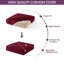 Housse pour causeuse à coussins carrés texturés-354423750