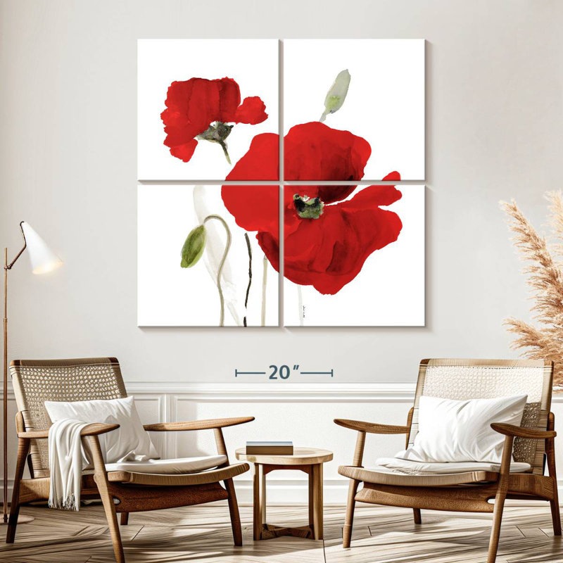 Harnek All Red Poppies I