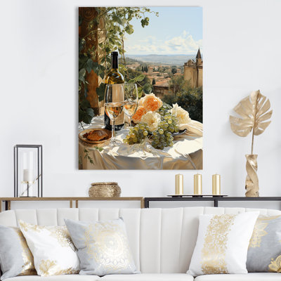 «Wine Champagne Charm I» - impressions murales sur vin et champagne