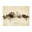 Art sur toile de Michael Tompsett «Minneapolis Minnesota Skyline Vintage»-517229321