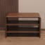 Banc en bois de noyer massif-4676689