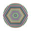 Sous-verres ronds en cuir Hex Dylan