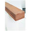 Tablette de cheminée 48 po en bois de cèdre massif rustique, encadrement flottant mural brun clair-129506074-129506075