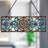 8.5"H Amalbena Rectangular Stained Glass Pub Window Panel