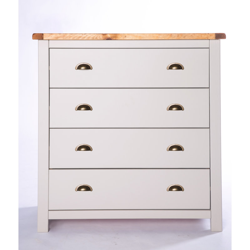 Orian 90 cm W Chest of 4 Drawers, Brass